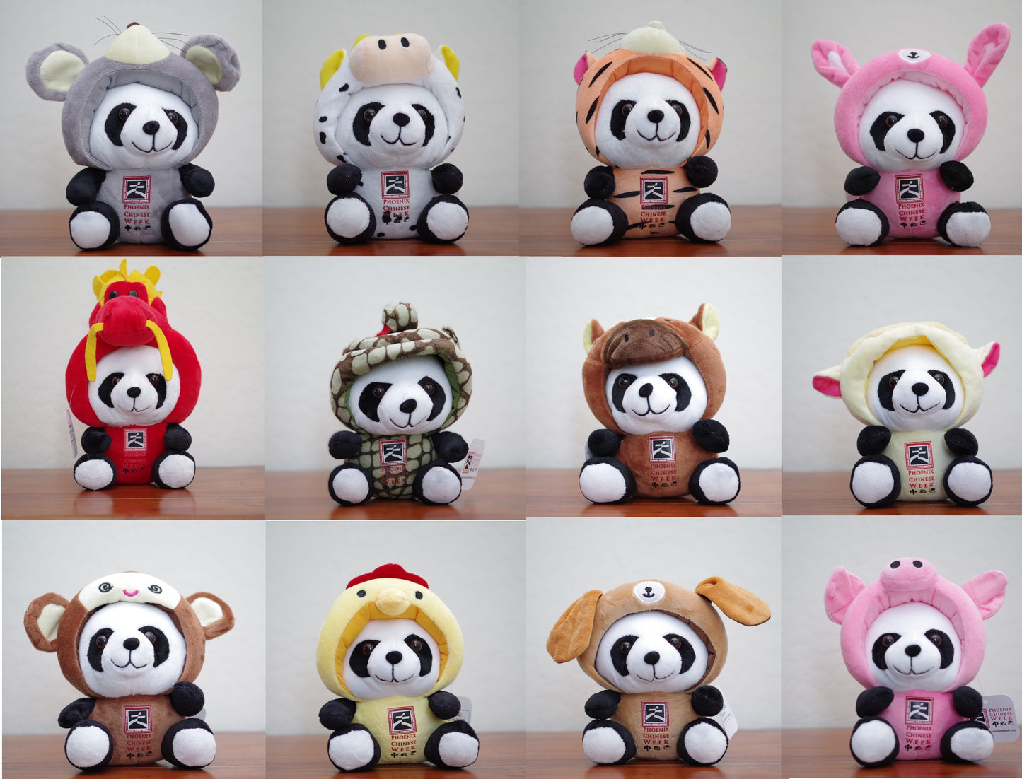 Zodiac Panda Plushies